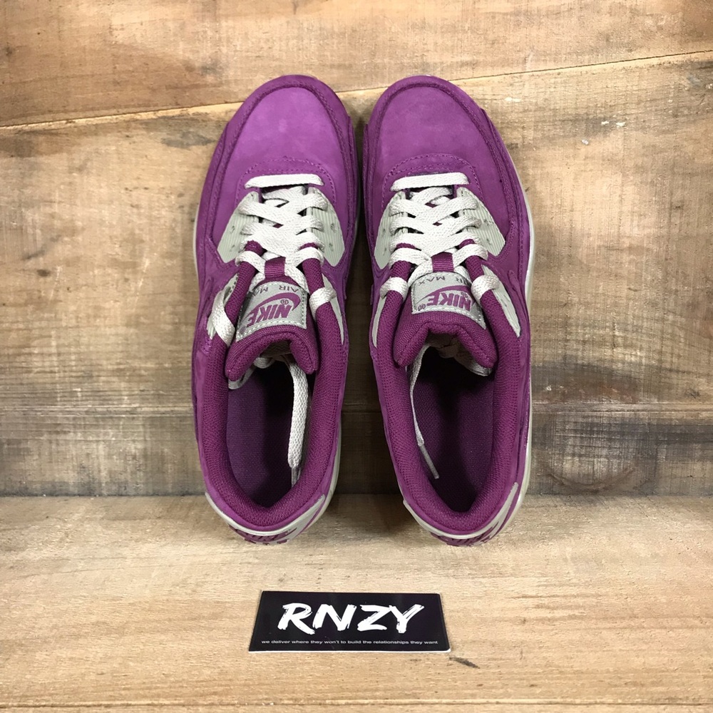 NEW Nike Air Max 90 Winter Bordeaux Bamboo Suede - Picture 5 of 6
